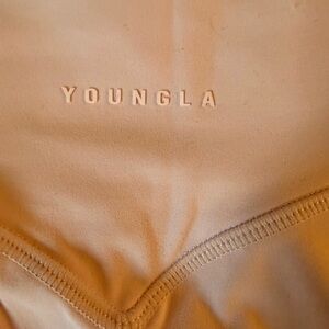 NEW YoungLA Pink High Waist Gym Compression Leggings XS Fitness Activewear